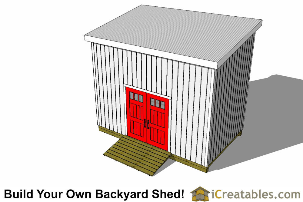 10x16-LTL Lean To Loft Shed Plans Emailed