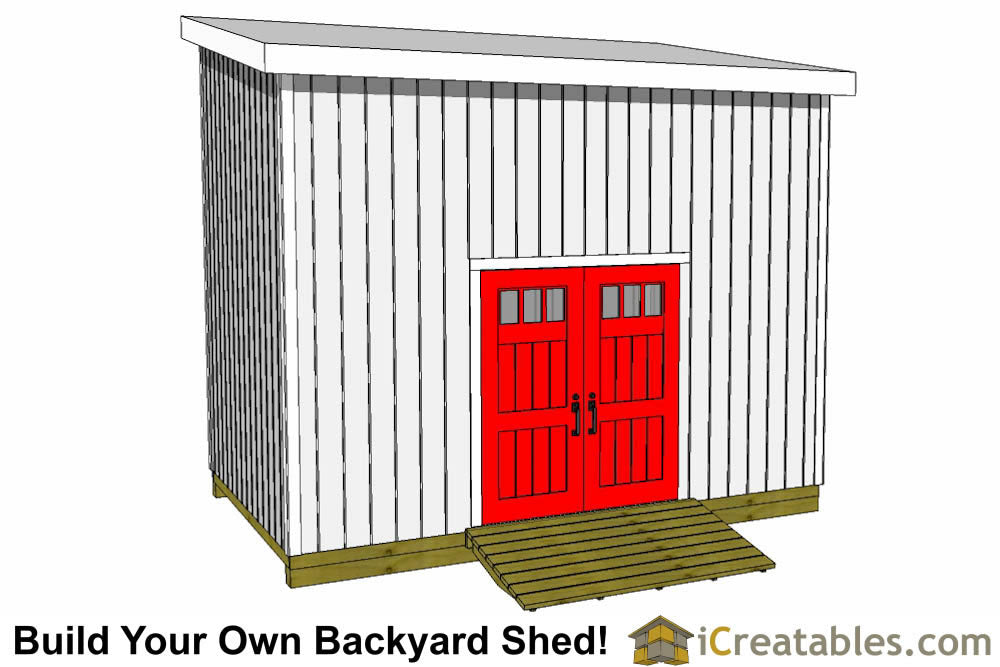 10x16-LTL Lean To Loft Shed Plans Emailed