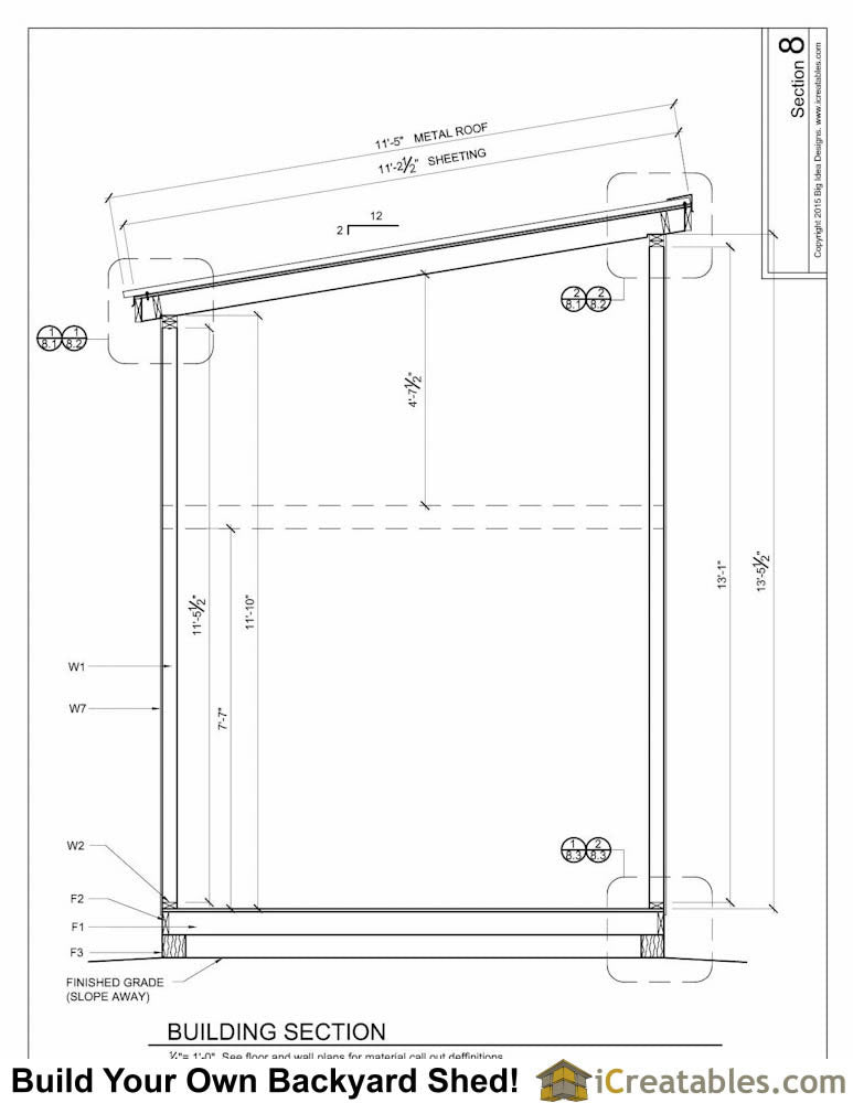 10x16-LTL Lean To Loft Shed Plans Emailed