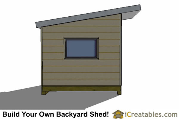 10x16-S3 Modern Shed Plans Emailed