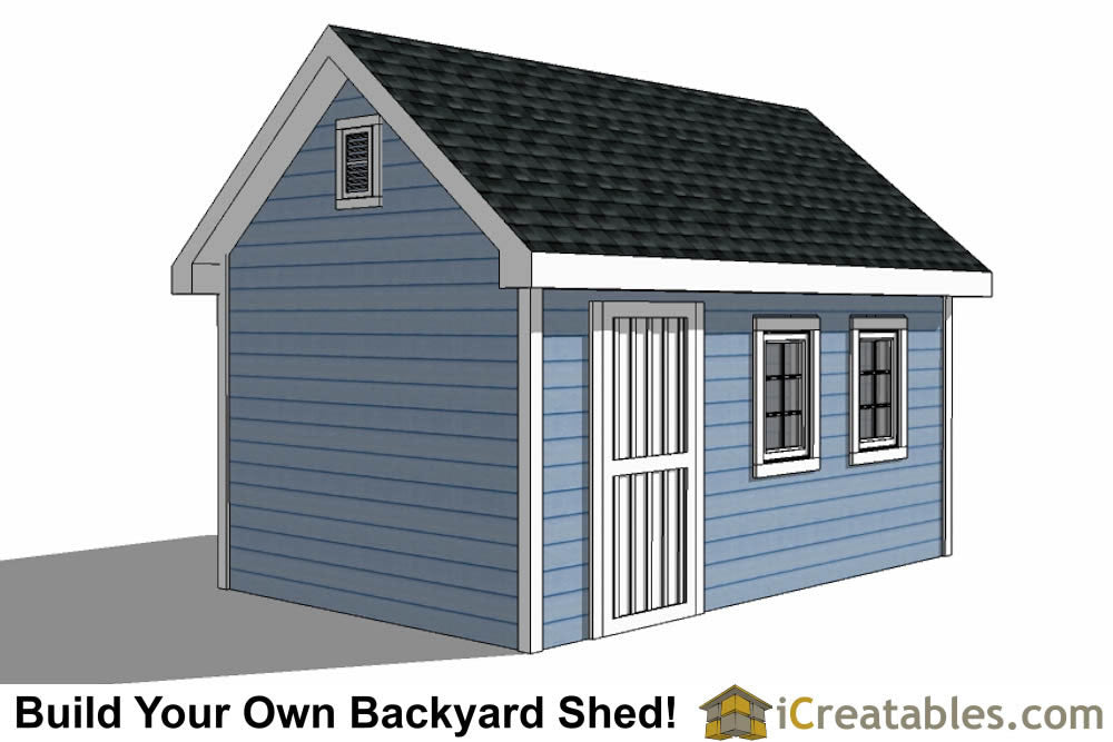 10x16-TV Victorian Shed Plans Emailed
