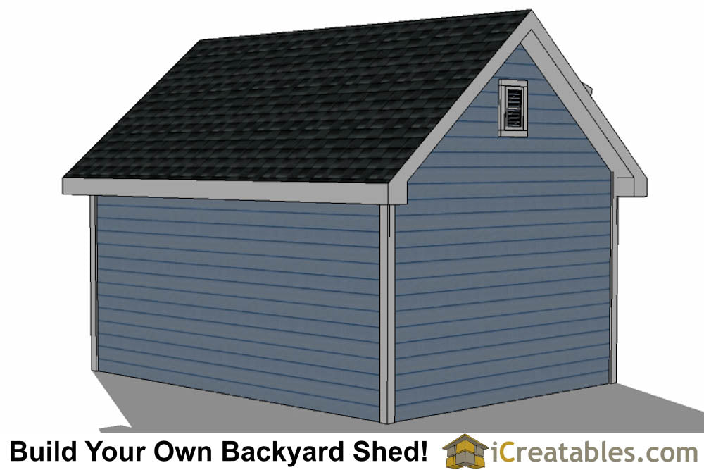 10x16-D Dormer Shed Plans Emailed