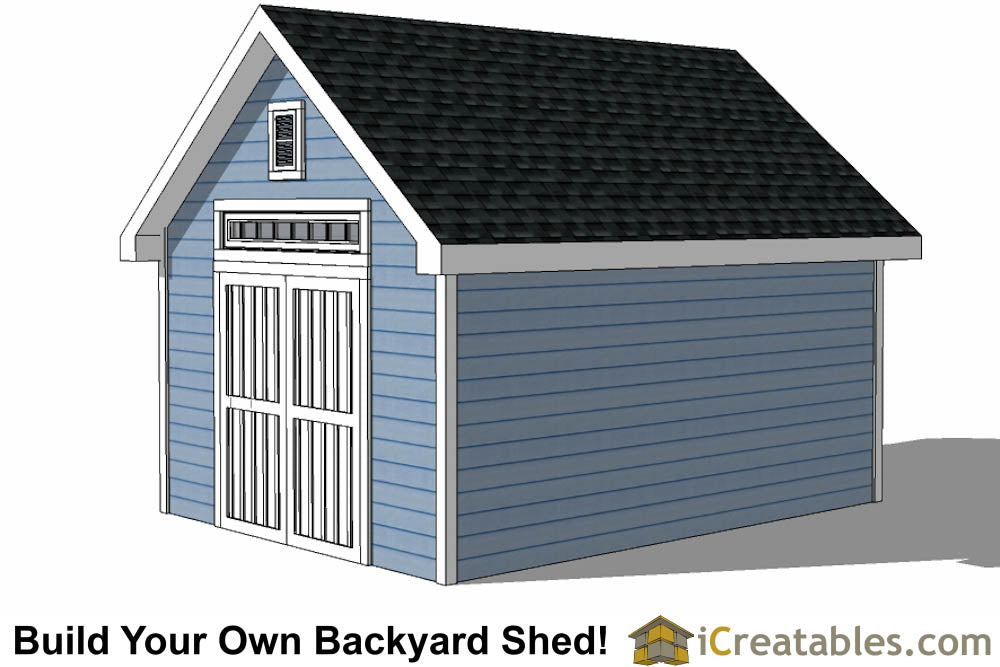 10x16-D Dormer Shed Plans Emailed