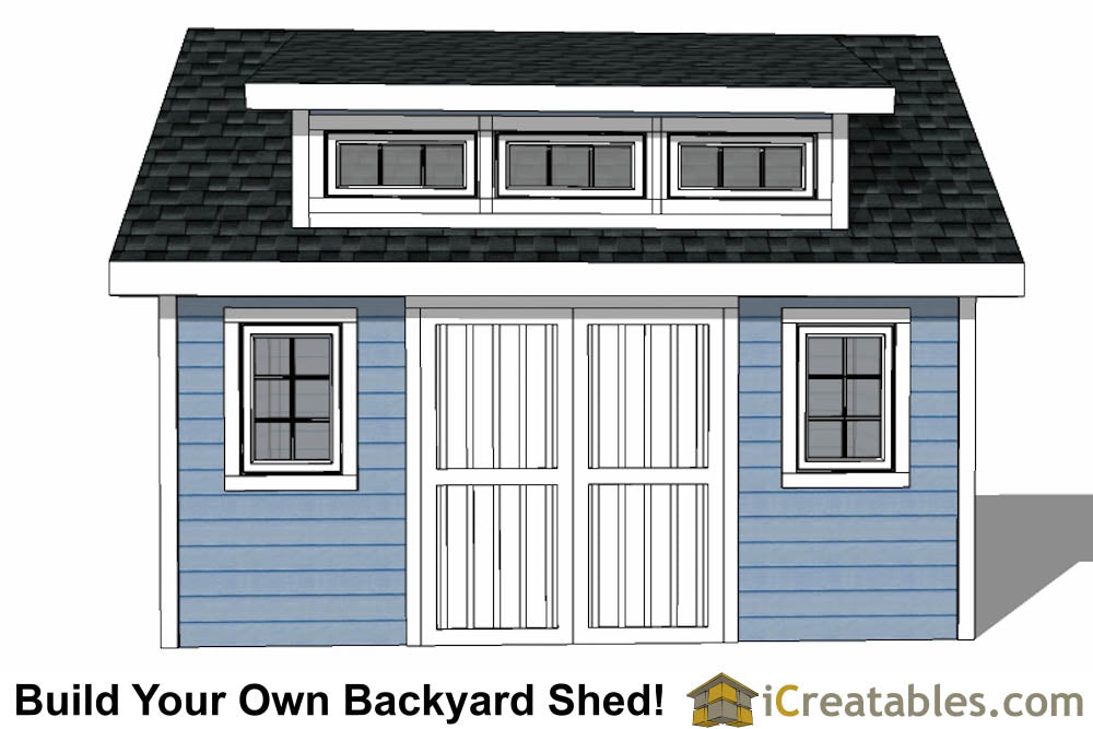 10x16-D Dormer Shed Plans Emailed