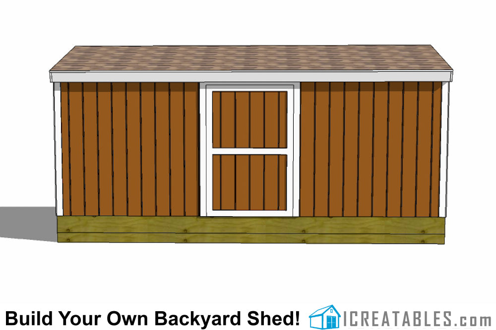 10x18-B Backyard Shed Plans Emailed