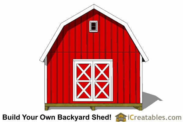 10x20-GB Gambrel Shed Plans Emailed