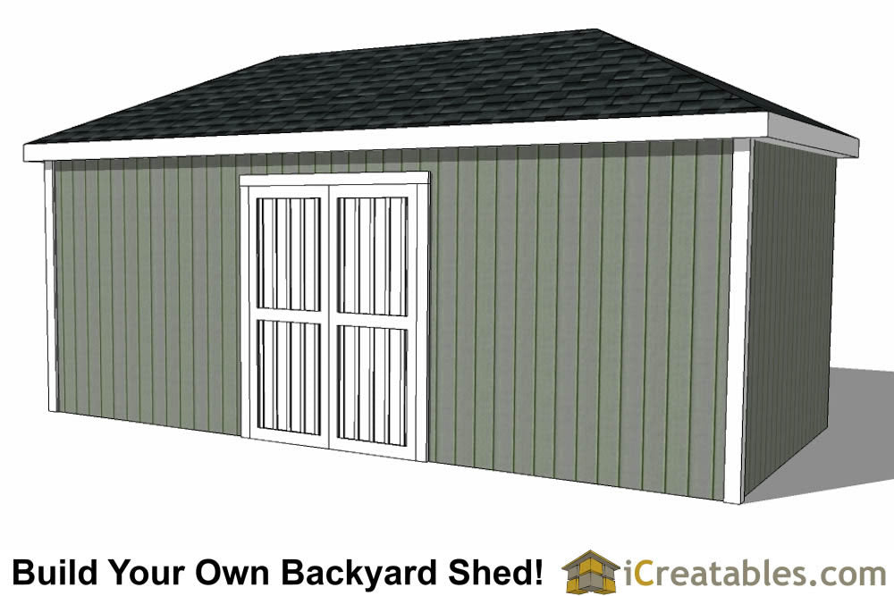 10x20-H Hip Roof Shed Plans Emailed