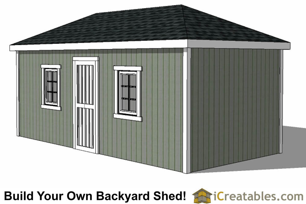 10x20-H Hip Roof Shed Plans Emailed
