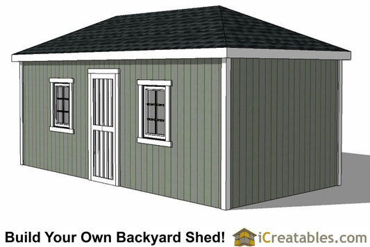 10x20-H Hip Roof Shed Plans Emailed