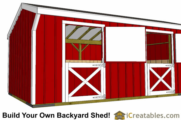 10x20-HB Horse Barn Plans Emailed