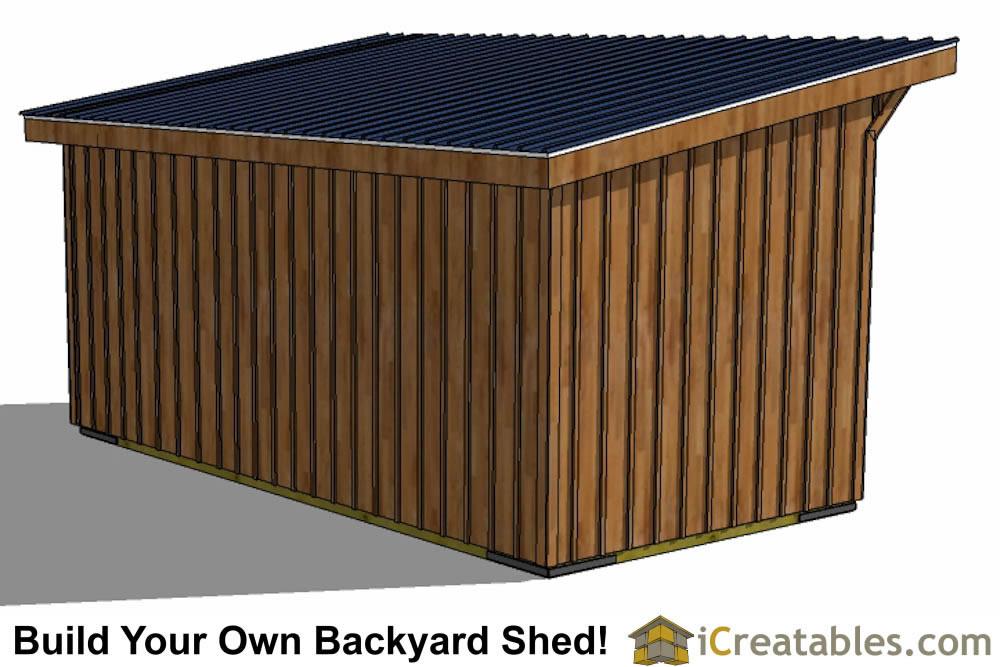 10x20-HBLT-WF Horse Barn Lean To Plans Emailed