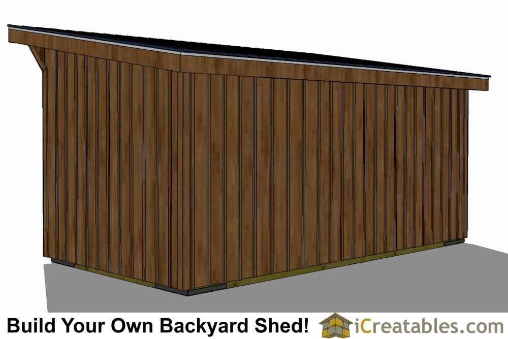 10x20-HBLT-WF Horse Barn Lean To Plans Emailed