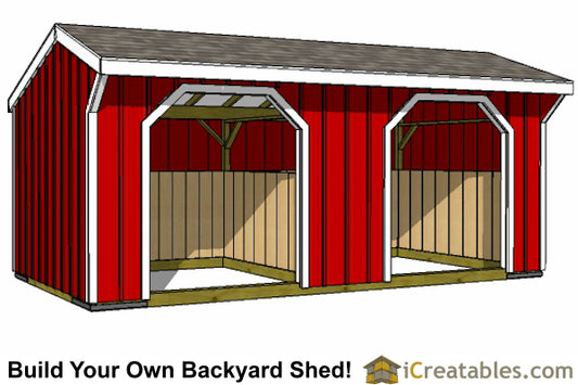 10x20-RIWF Run In Shed Plans Emailed