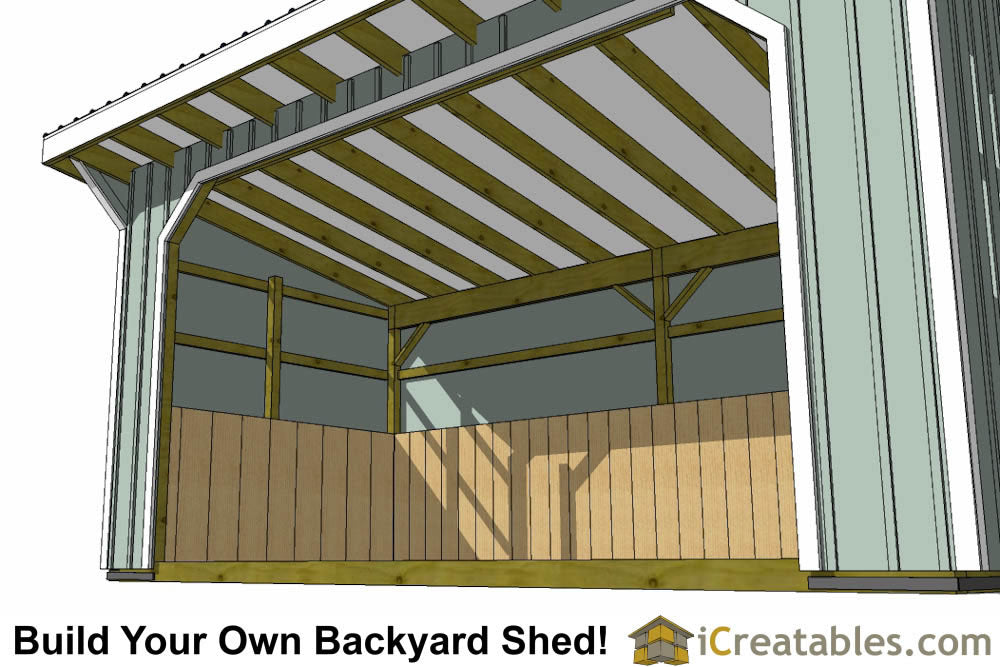 10x20-RILT-WF Run In Shed Lean To Plans Emailed