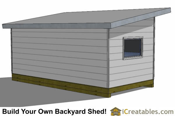 10x20-S1 Modern Shed Plans Emailed