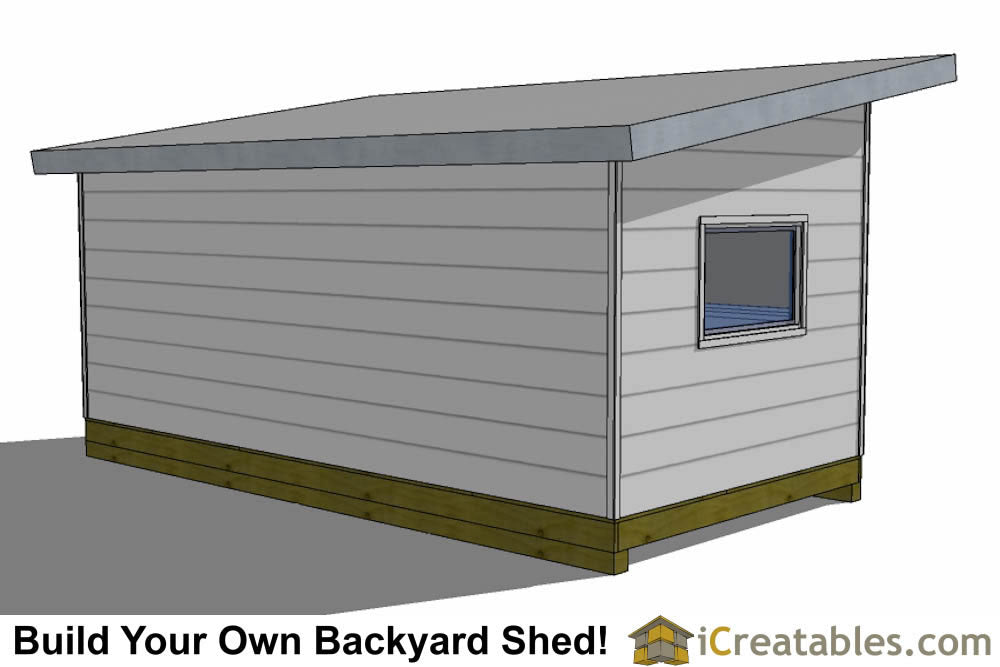 10x20-S2 Modern Shed Plans Emailed