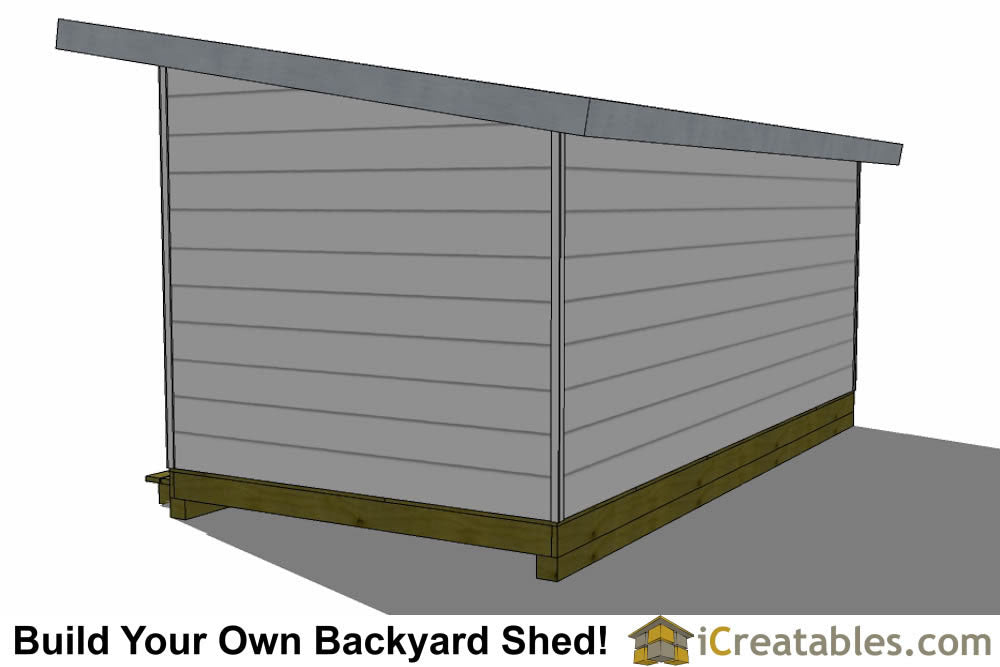 10x20-S2 Modern Shed Plans Emailed