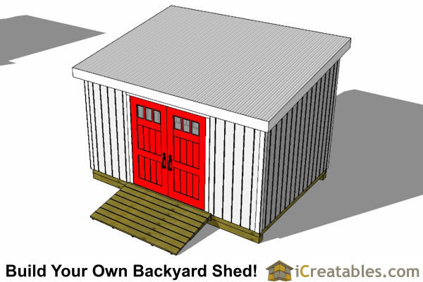10x24-LT Lean To Shed Plans Emailed