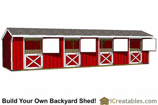 10x40-HB Horse Barn Plans Emailed