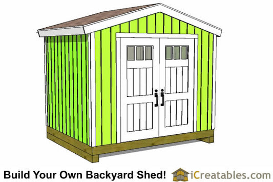 10x8-BT Backyard Tall Shed Plans Emailed