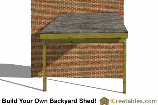 12x10-LTO Lean To Open Shed Plans Emailed