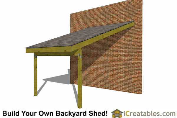 12x10-LTO Lean To Open Shed Plans Emailed