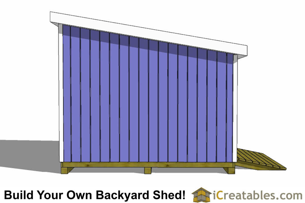 12x10-LT Lean To Shed Plans Emailed