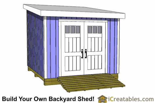 12x10-LT Lean To Shed Plans Emailed