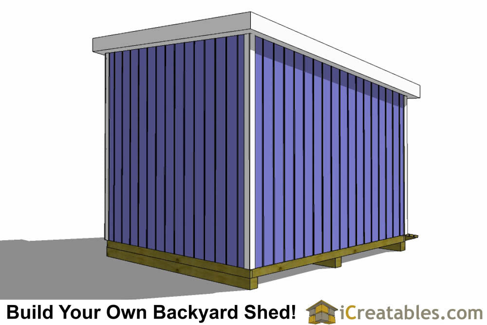 12x10-LT Lean To Shed Plans Emailed