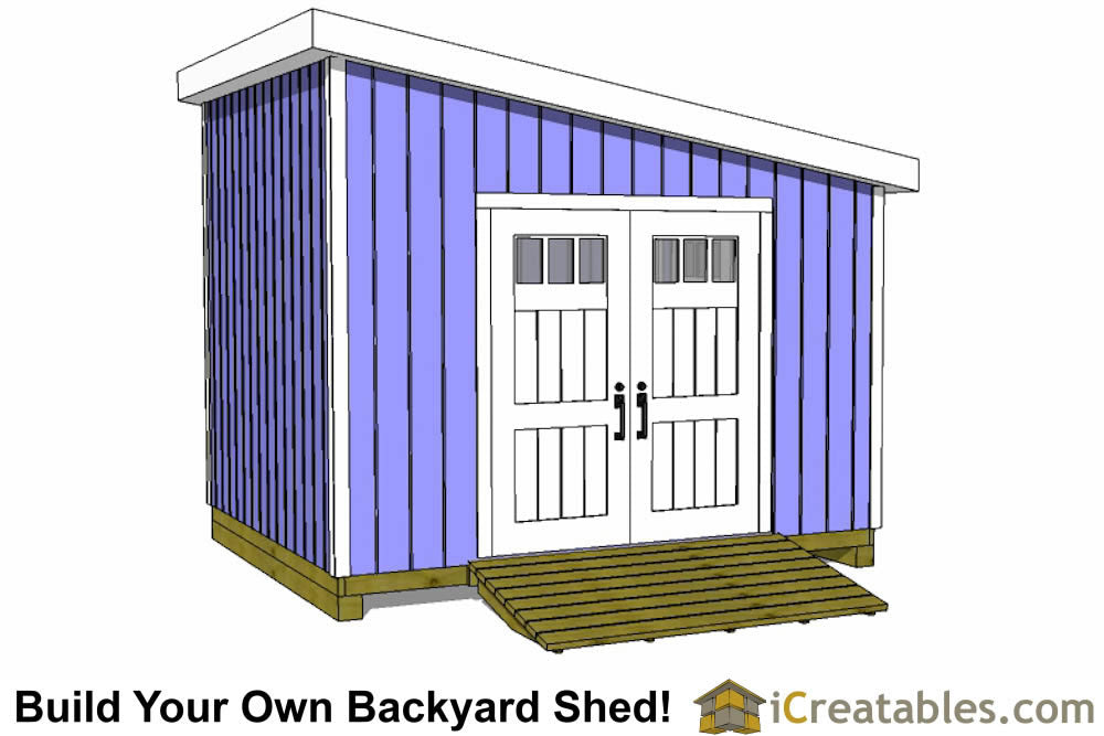 12x10-LT Lean To Shed Plans Emailed