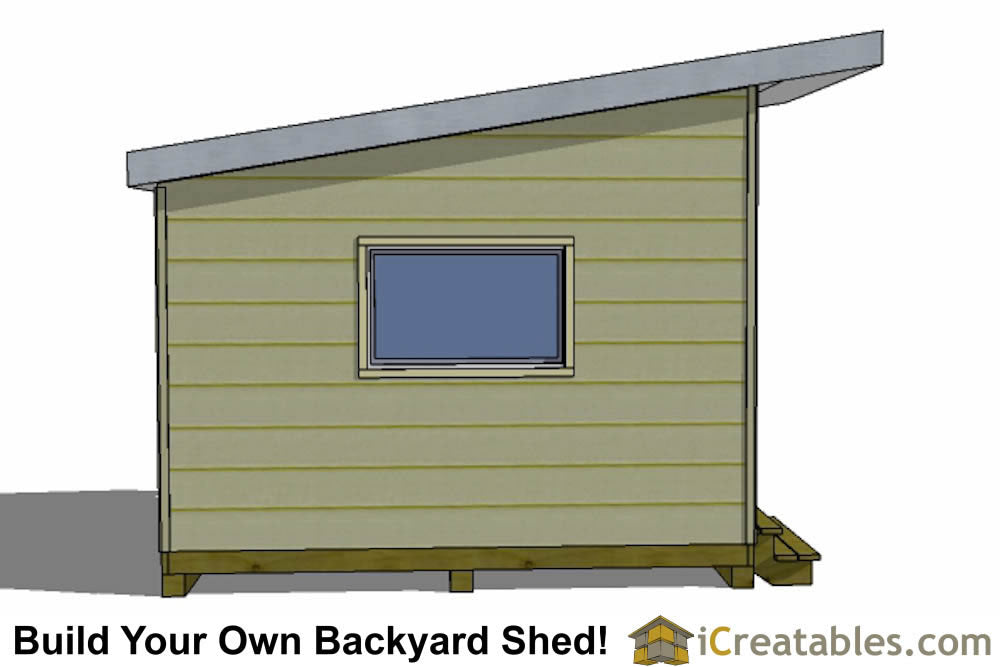 12x10-S1 Modern Shed Plans Emailed