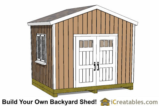 12x10-BT Backyard Tall Shed Plans Emailed