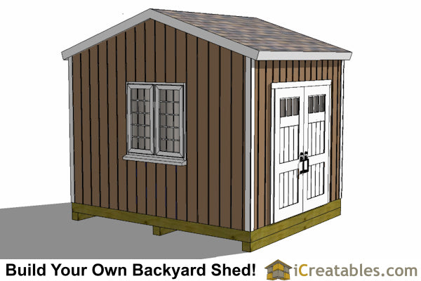12x10-BT Backyard Tall Shed Plans Emailed
