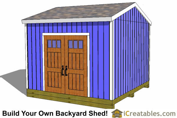12x12-BT Backyard Shed Plans Emailed