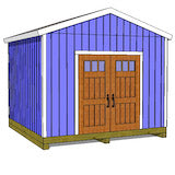 12x12-BT Backyard Shed Plans Emailed