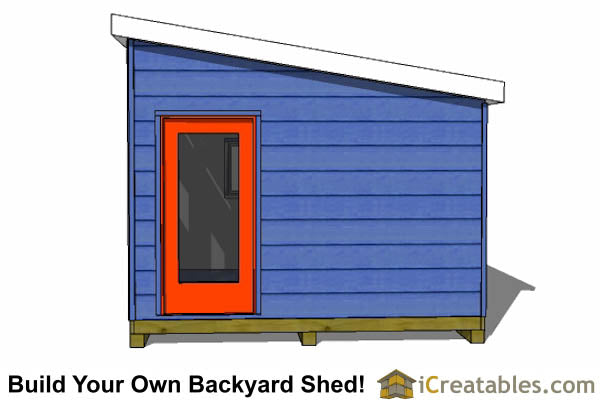 12x14-S3 Modern Shed Plans Emailed