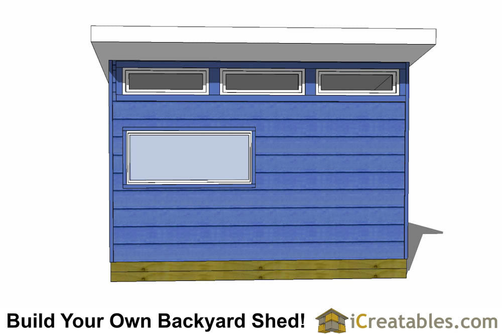 12x14-S3 Modern Shed Plans Emailed