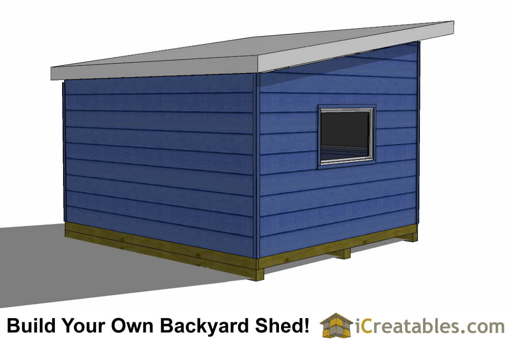 12x14-S3 Modern Shed Plans Emailed