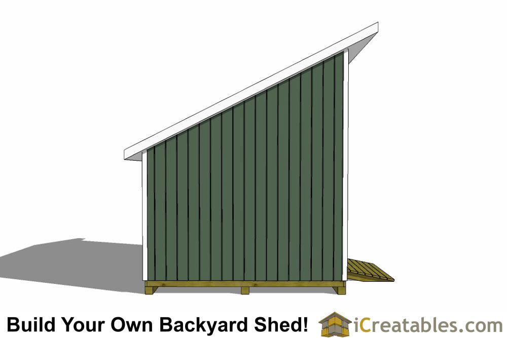 12x16-LTL Lean To Loft Shed Plans Emailed