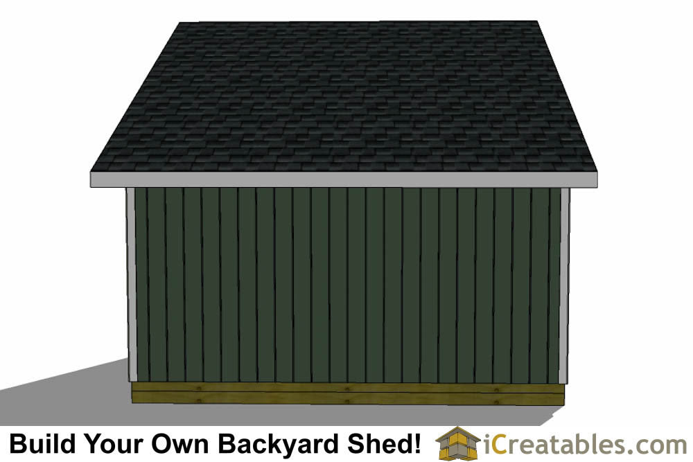 12x16-LTL Lean To Loft Shed Plans Emailed