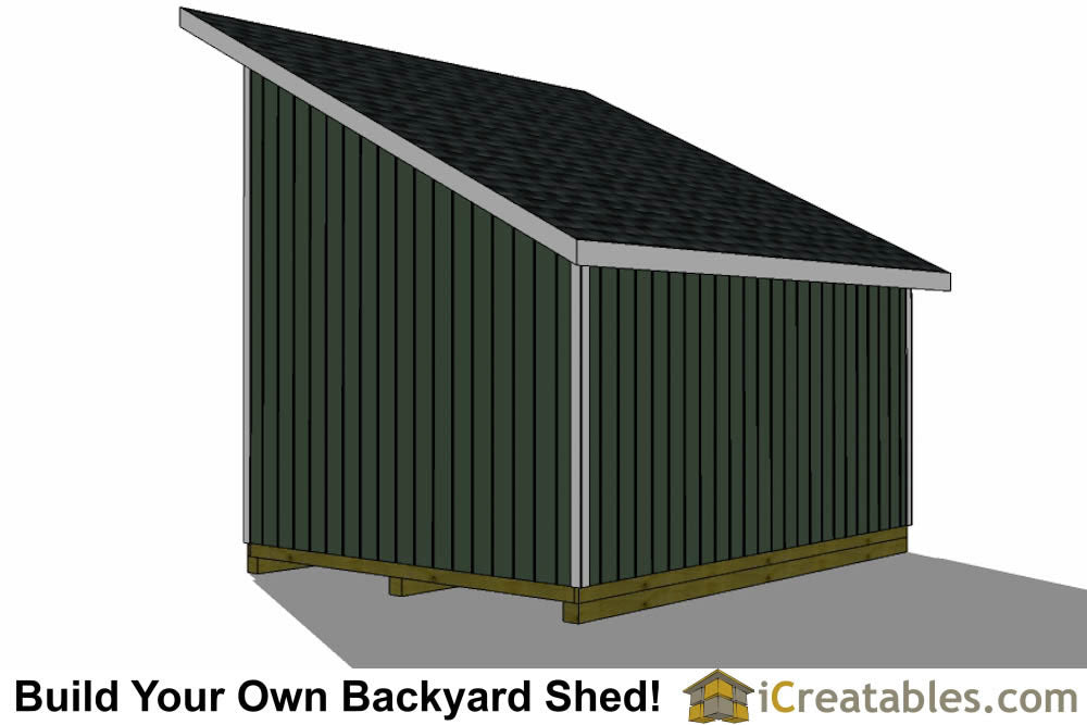 12x16-LTL Lean To Loft Shed Plans Emailed