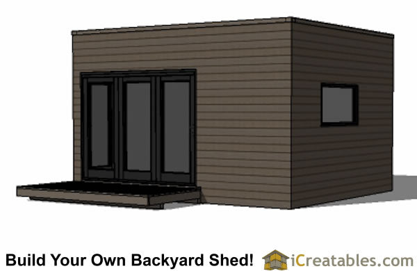 12x16-M2 Modern Shed Plans Emailed