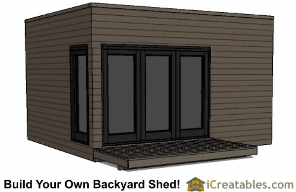 12x16-M2 Modern Shed Plans Emailed