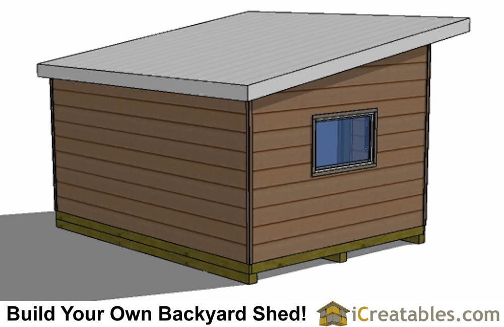 12x16-S1 Modern Shed Plans Emailed