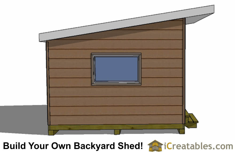 12x16-S1 Modern Shed Plans Emailed