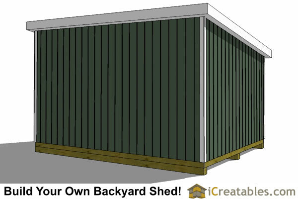 12x16-LT Lean To Shed Plans Emailed