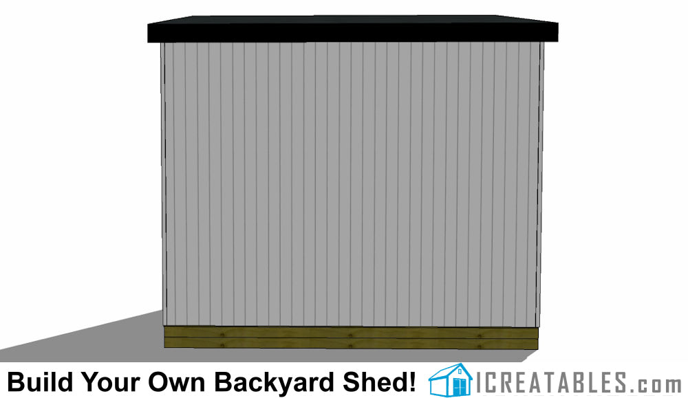 12x16-LTL-LS Lean To Loft Shed Plans Emailed