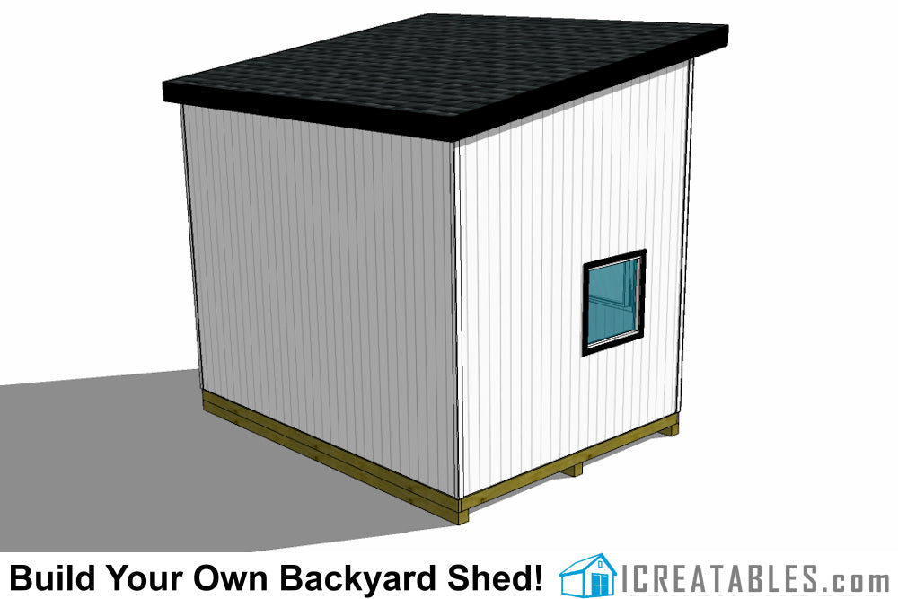 12x16-LTL-LS Lean To Loft Shed Plans Emailed