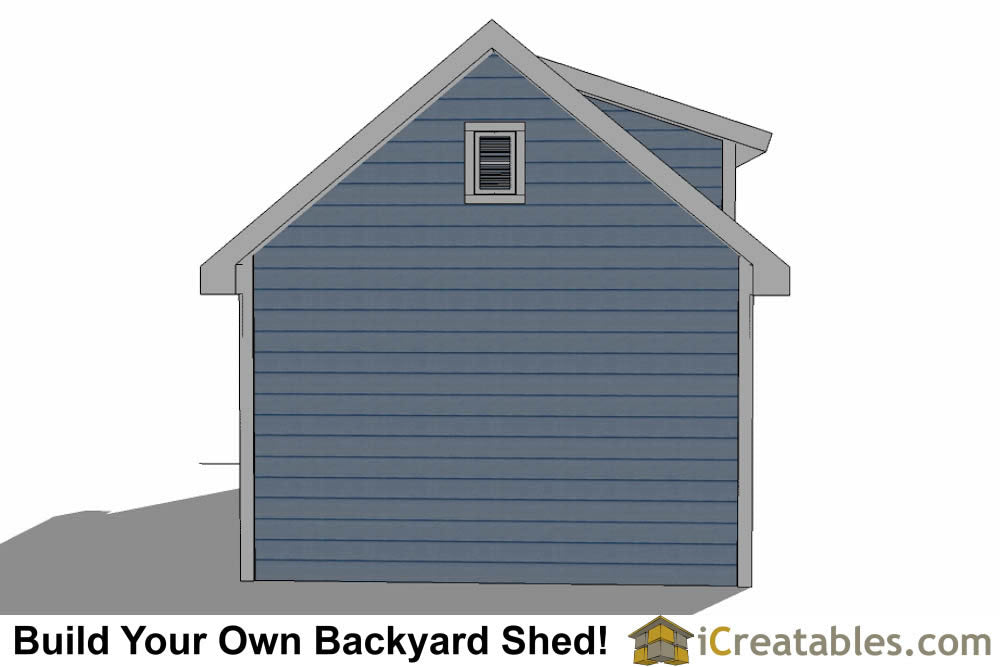 12x20-D Dormer Shed Plans Emailed