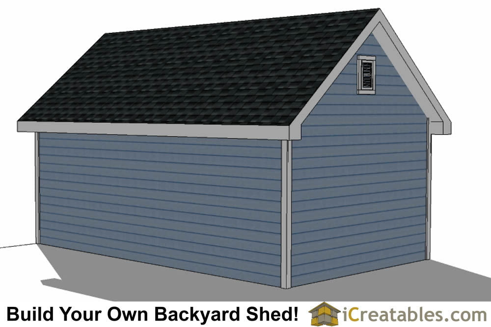 12x20-D Dormer Shed Plans Emailed